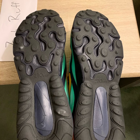 Nike Airmax 270 React Electro Green Size M 10 DS - Picture 2 of 9